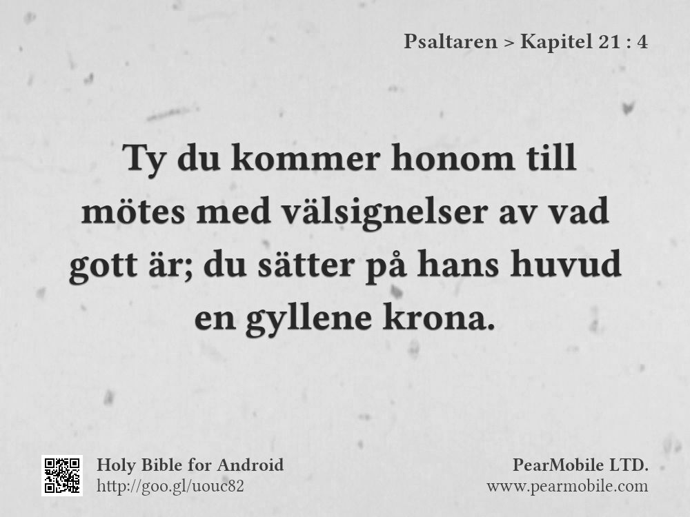 Psaltaren, Kapitel 21:4